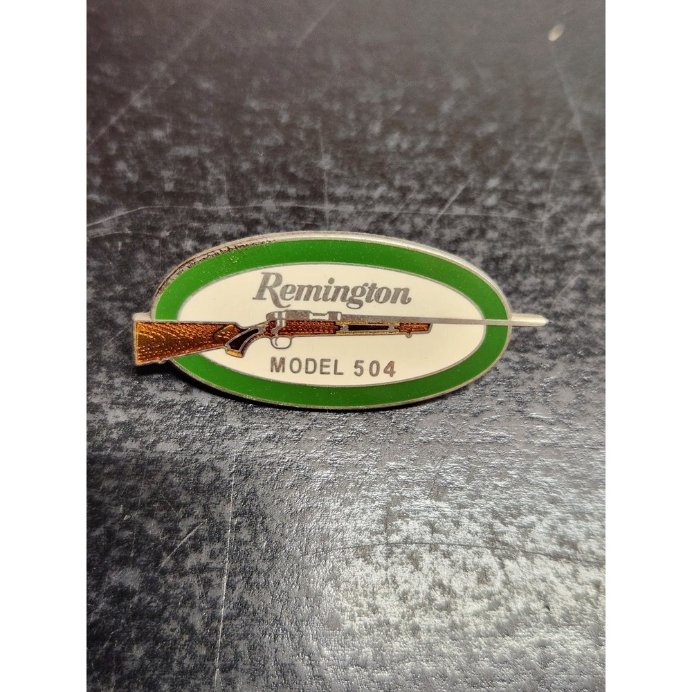 Remington MODEL 504 Rifle Hunting Lapel Hat Pin Tie Tack Vintage